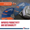 Tiger® Zirc 7" X 0.060 X 7/8" Arbor Type 27 High Performance Cutting Wheel
