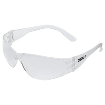 Checklite® CL110 Safety Glasses - Clear Temples - Clear Ballistic Lens