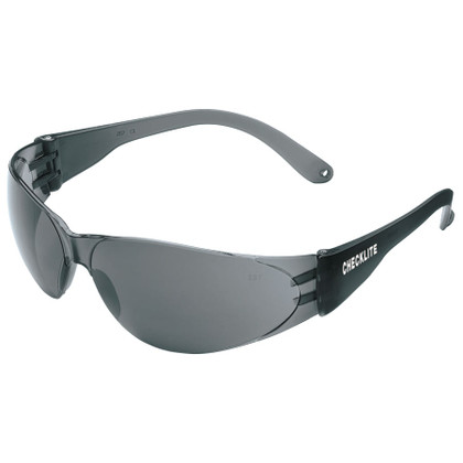 Checklite® CL112 Safety Glasses - Smoke Temples - Gray Lens