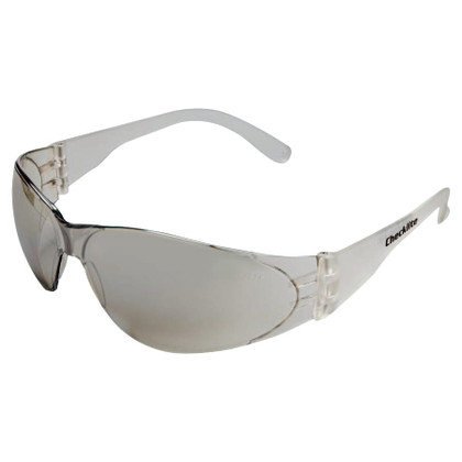 Checklite® CL119 Safety Glasses - Clear Temples - Indoor/Outdoor Mirror Lens