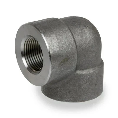 1 in. NPT Threaded - 90 Degree Elbow - 3000# Forged Carbon Steel Pipe Fitting - ASTM A105N
