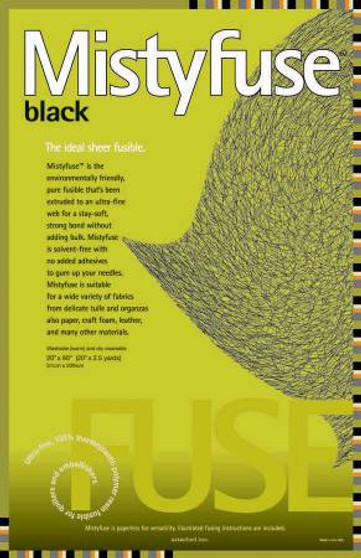 Copy of Mistyfuse Black 20" x 90"