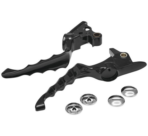 Kuryakyn Zombie Levers for V-Twins Gloss Black 6745