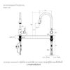 ก๊อกอ่างล้างจาน ชนิดหัวPull-out  แบบน้ำร้อน-น้ำเย็น รุ่นอะตอม KOHLER Atom K-25981T-4-CP