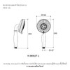 ฝักบัวสีทอง สายน้ำ 5 แบบ รุ่นเรนดูเอท คลาสสิค KOHLER Rainduet  K-98952T-L-2MB