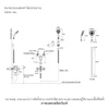 ฝักบัว พร้อมก็อกลงอ่าง แบบน้ำร้อน-น้ำเย็น รุ่นทอธ KOHLER Taut K-74036T-4-CP