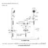 ฝักบัวสีทอง แบบน้ำร้อน-น้ำเย็น รุ่นแฟร์แฟกซ์ KOHLER Fairfax K-72697T-B4-AF