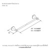 ราวแขวนผ้า 18" รุ่นคอรัลลิส KOHLER Coralais K-13430T-CP