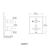 ชุดฝาครอบและวาล์ว 2 ทางฝังกำแพง แบบน้ำร้อน-น้ำเย็น รุ่นคอมโพส KOHLER Modulo K-20936T-9-BRT