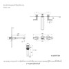 ก๊อกอ่างล้างหน้าสีทอง แบบน้ำร้อน-น้ำเย็นทรงสูงพิเศษ รุ่นพาราเลล KOHLER Parallel K-22570T-B4-BRD