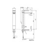 ก๊อกอ่างล้างหน้าสีทอง แบบน้ำร้อน-น้ำเย็นทรงสูงพิเศษ รุ่นพาราเลล KOHLER Parallel K-23478T-4-BRD