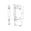 ก๊อกอ่างล้างหน้า แบบน้ำร้อน-น้ำเย็นทรงสูงพิเศษ รุ่นพาราเลล KOHLER Parallel K-23478T-4-BRT