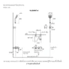 ฝักบัว พร้อมก็อกลงอ่าง แบบน้ำร้อน-น้ำเย็น รุ่นพาราเลล KOHLER Parallel K-23494T-4-BRT