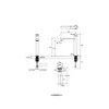 ก๊อกอ่างล้างหน้าสีทอง แบบน้ำร้อน-น้ำเย็นทรงสูง รุ่นคอมโพเนนท์ KOHLER Components K-EX28097T-4-BRD