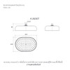 ฝักบัวสีโครเมียม set A: Hand Shower + Rain Head (1 Functions)