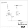 วาล์วน้ำเย็น ชนิดฝังกำแพง รุ่นทอธ KOHLER Taut K-24574X-4CD-BL