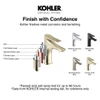 ก๊อกอ่างล้างหน้าสีทอง แบบน้ำเย็น รุ่นฟอร์ อาร์ค KOHLER Fore Arc K-29546T-4CD-AF