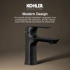 ก๊อกอ่างล้างหน้าสีดำ แบบน้ำเย็น รุ่นฟอร์ ไลน์ KOHLER Fore Line K-30055T-4CD-BL