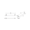 ราวแขวนผ้า 24" รุ่นคอมโพเนนท์ KOHLER Components  K-78373T-CP