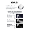 ฝักบัวสีทอง สายน้ำ 3 แบบ พร้อมเทคโนโลยีวอเตอร์ไมด์ รุ่นเรนดูเอท KOHLER Rainduet K-33407T-2MB