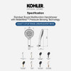 ฝักบัวสีทอง สายน้ำ 3 แบบ พร้อมเทคโนโลยีวอเตอร์ไมด์ รุ่นเรนดูเอท KOHLER Rainduet K-33407T-2MB