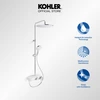 ฝักบัว  ก้านแข็งแบบน้ำร้อน-น้ำเย็น พร้อมชุดฝักบัวสายอ่อนรุ่นฟลูเอนซ์ KOHLER Fluence K-36438T-9-CP