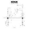 ก๊อกอ่างล้างจาน แบบน้ำร้อน-น้ำเย็น รุ่นบีม KOHLER Beam K-39419T-4-BGM