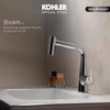 ก๊อกอ่างล้างหน้า แบบน้ำร้อน-น้ำเย็นทรงสูงพิเศษ รุ่นบีม KOHLER Beam K-39124T-4-CP