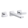 ก๊อกอ่างล้างหน้า แบบน้ำร้อน-น้ำเย็น แบบติดผนัง รุ่นพาราเลล KOHLER Parallel K-22570T-B4-CP