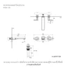 ก๊อกอ่างล้างหน้า แบบน้ำร้อน-น้ำเย็น แบบติดผนัง รุ่นพาราเลล KOHLER Parallel K-22570T-B4-CP