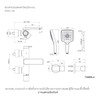 ฝักบัว พร้อมก๊อกลงอ่างอาบน้ำ แบบน้ำร้อน-น้ำเย็น รุ่นคอมโพส KOHLER Composed K-73095X-4-CP