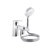 ก๊อกอ่างอาบน้ำ พร้อมฝักบัวสายอ่อน แบบน้ำร้อน-น้ำเย็น รุ่นแอคลิฟ KOHLER Accliv K-33072T-4-CP