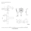 ฝักบัว พร้อมก๊อกลงอ่างอาบนํ้า แบบน้ำร้อน-น้ำเย็น รุ่นอะวิด KOHLER Avid K-97369T-4-CP