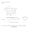 อ่างล้างจาน สแตนเลส 2 หลุม รุ่นลิซซัน KOHLER Lison K-99359X-2CD-NA