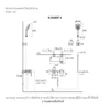 ฝักบัว พร้อมก๊อกลงอ่างอาบนํ้า แบบน้ำร้อน-น้ำเย็น  รุ่นพาราเลล KOHLER Parallel K-23493T-4-CP