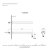 ก้านฝักบัวติดผนัง 16" รุ่นสเตทเมนท์ KOHLER Statement K-26322T-CP