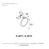 ห่วงแขวนผ้า รุ่นเมมมัวร์ สเตทลี่ KOHLER Memoirs K-487X-RGD