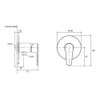 วาล์วเปิด-ปิด ฝักบัวแบบน้ำเย็น รุ่นจูลายน์ KOHLER July K-R99253X-4CD-CP