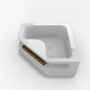 อ่างอาบน้ำ (Pre-order) แบบเข้ามุม รุ่นอลูเชียน KOHLER Aleutian K-20058X-0