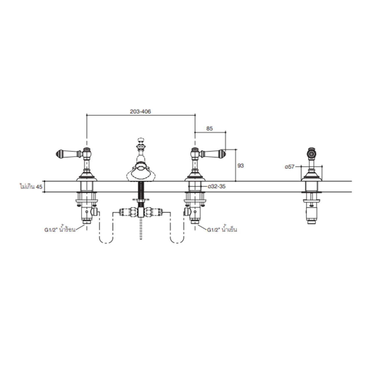 KOHLER ARTIFACTS มือบิดแบบก้านโยก รุ่นอาร์ทิแฟคส์ K98068T4BV