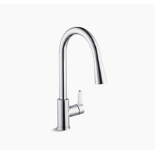 ก๊อกอ่างล้างจาน ชนิดหัวPull-out แบบน้ำร้อน-น้ำเย็น รุ่นอะตอม KOHLER Atom K-25981T-4-CP ก๊อกอ่างล้างจาน ชนิดหัวPull-out แบบน้ำร้อน-น้ำเย็น รุ่นอะตอม KOHLER Atom K-25981T-4-CP