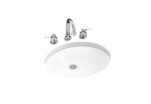 อ่างล้างหน้า แบบฝังใต้เคาน์เตอร์ รุ่น แคกซตั้น 17"  KOHLER Caxton  K-2210X-0