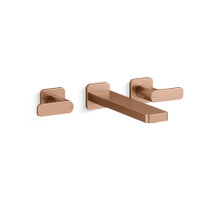 ก๊อกอ่างล้างหน้าสีทอง แบบน้ำร้อน-น้ำเย็นทรงสูงพิเศษ รุ่นพาราเลล KOHLER Parallel K-22570T-B4-BRD