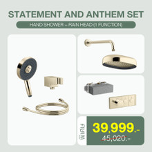 ฝักบัวสีทอง set A: Hand Shower + Rain Head (1 Functions)