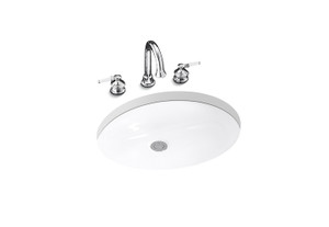 อ่างล้างหน้า แบบฝังใต้เคาน์เตอร์ รุ่น แคกซตั้น 17"  KOHLER Caxton  K-2210X-0