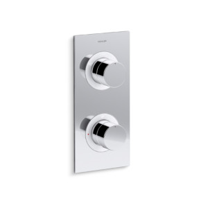 ฝาครอบวาล์ว 3 ทาง แบบน้ำร้อน-น้ำเย็นระบบเทอร์โมสแตทติก รุ่นเบโท KOHLER Beitou K-99866X-9-CP