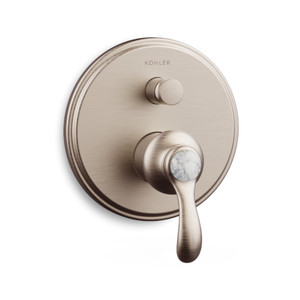 ชุดฝาครอบและวาล์ว 2 ทางฝังกำแพง แบบน้ำร้อน-น้ำเย็น รุ่นแฟร์แฟกซ์  KOHLER Modulo K-72805T-C4-BV
