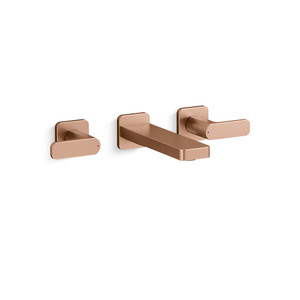 ก๊อกอ่างล้างหน้าสีทอง แบบน้ำร้อน-น้ำเย็น รุ่นพาราเลล KOHLER Parallel K-22569T-B4-BRD