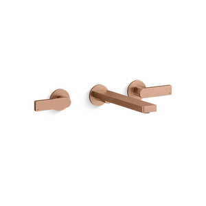 ก๊อกอ่างล้างหน้าสีทอง แบบน้ำร้อน-น้ำเย็น รุ่นคอมโพส KOHLER Composed K-73067T-B4-BRD