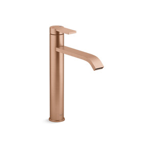 ก๊อกอ่างล้างหน้าสีทอง แบบน้ำร้อน-น้ำเย็นทรงสูง รุ่นคอมโพเนนท์ KOHLER Components K-EX28097T-4-BRD